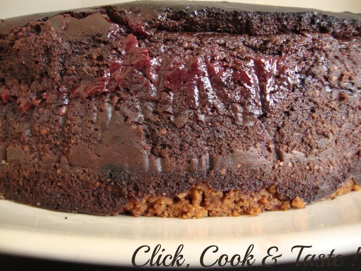Cheesecake chocolat noir - framboise