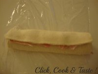 Maki de pain de mie : jambon - crème - emmental