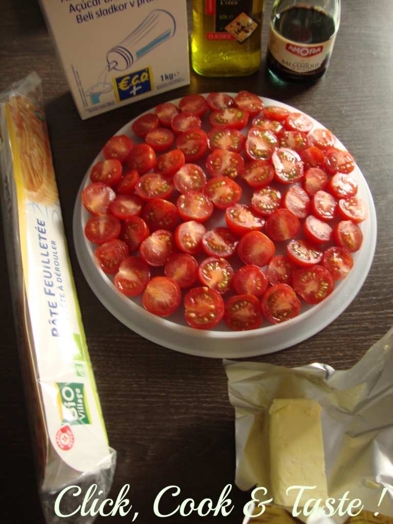 Tarte tatin à la tomate (cerise)