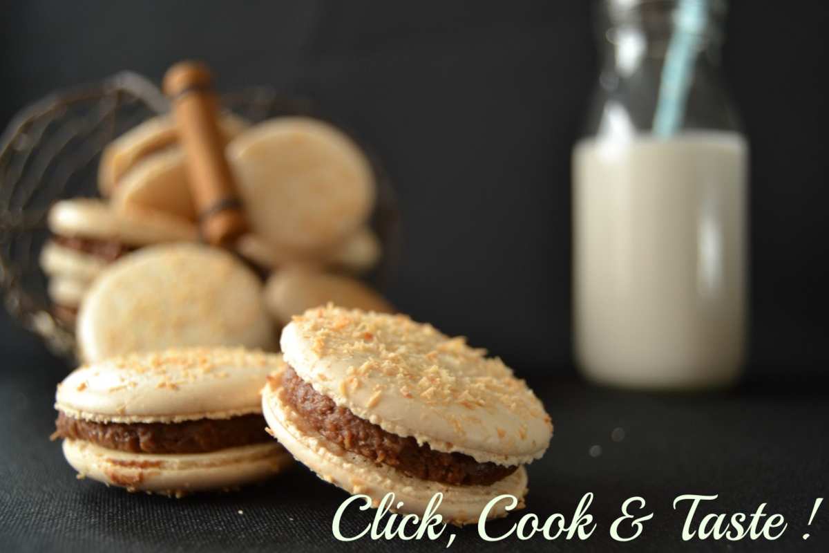 Macarons Bounty : chocolat au lait et noix de coco - Battle food #19