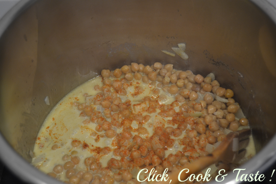 Curry de pois chiches | Click, Cook And Taste